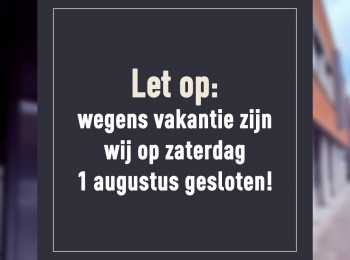 Let op: op zaterdag 1 augustus is Bielars Optiek gesloten.